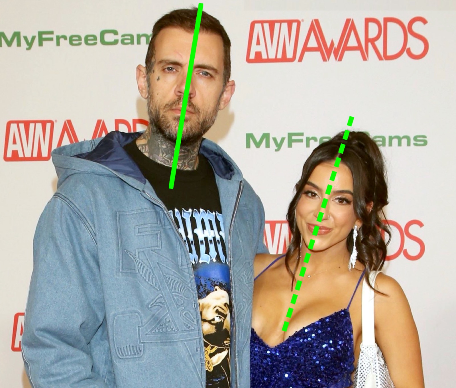 Green Line Test example from a red carpet photo