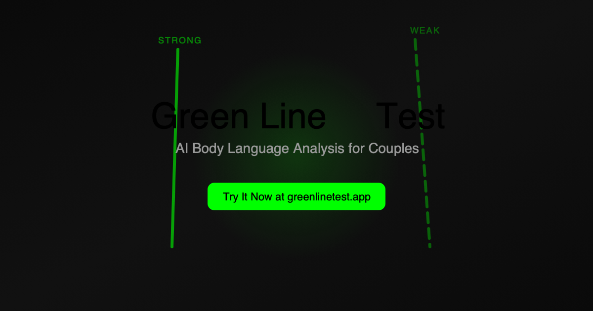 Green Line Test Online - AI Couple Photo Analyzer